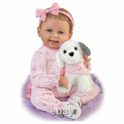 Ashton Drake Interactive Layla Doll With Plush Puppy Giggle And Bark