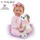 Ashton-Drake Interactive Layla Doll With Plush Puppy Giggles and Barks 18