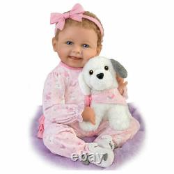 Ashton-Drake Interactive Layla Doll With Plush Puppy Giggles and Barks 18