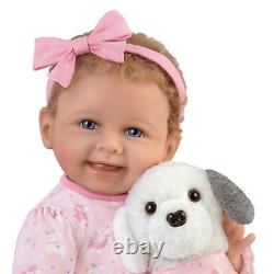 Ashton-Drake Interactive Layla Doll With Plush Puppy Giggles and Barks 18