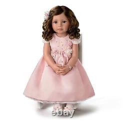 Ashton Drake Isn't She Lovely Lifelike Child Girl Doll Custom Satin Dress 28