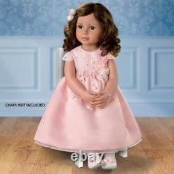 Ashton Drake Isn't She Lovely Lifelike Child Girl Doll Custom Satin Dress 28