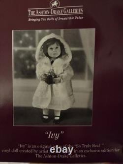 Ashton Drake Ivy RealTouchT vinyl Girl Doll 18 NEW COA with Box