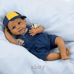 Ashton-Drake Just Too Cute Jackson Lifelike Baby Boy Doll by Linda Murray