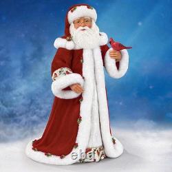 Ashton Drake Karen Vander Logt Winter Blessings Musical Santa Doll with Cardinal