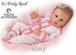 Ashton Drake Katie Touch Activated So Truly Real Lifelike Baby Girl Doll 19