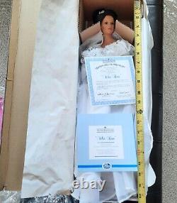 Ashton-Drake Large (19 inch) Doll, White Roses, Bride porcelain doll. Box