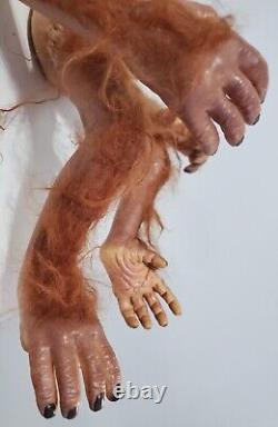 Ashton Drake Lifelike Baby Orangutan Monkey Doll by Simon Laurens 20 BLUE EYES
