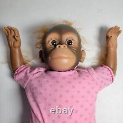 Ashton Drake Lifelike Baby Orangutan Monkey Girl Doll 17 Realistic