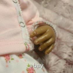 Ashton Drake Lifelike Reborn African American Baby Doll? Long Eyelashes? 20