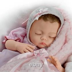 Ashton Drake Lifelike Touch-Activated Breathing Lullaby Baby Doll by Myra Garza