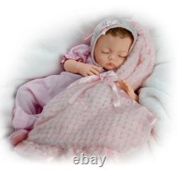 Ashton Drake Lifelike Touch-Activated Breathing Lullaby Baby Doll by Myra Garza