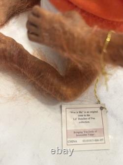 Ashton Drake Lil Bunches Of Fun Miniature Baby Monkey Dolls Lot Of 4 Rare