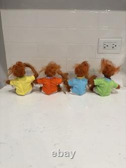 Ashton Drake Lil Bunches Of Fun Miniature Baby Monkey Dolls Lot Of 4 Rare