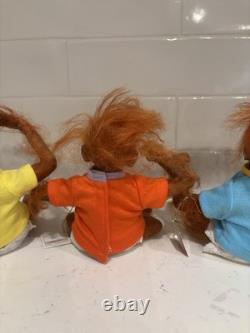 Ashton Drake Lil Bunches Of Fun Miniature Baby Monkey Dolls Lot Of 4 Rare