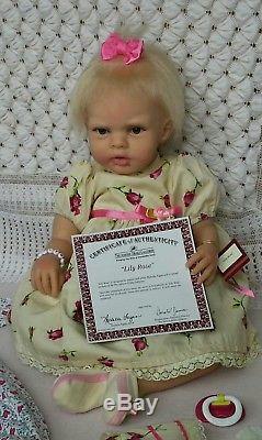 Ashton Drake Lily Rose SILICONE Baby Doll by Michelle Fagan Great Condition