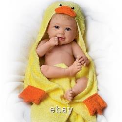 Ashton Drake Linda Murray Rub-A-Dub-Dub Baby Doll With Bath Accessories