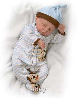 Ashton-Drake Linda Murray Sweet Dreams, Danny Sleeping Baby Boy Doll 19'