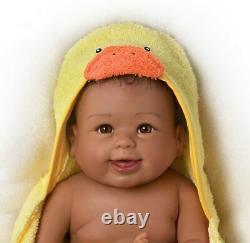 Ashton-Drake Linda Murray Washable Baby Doll with Ducky Towel & Accessories 17.5