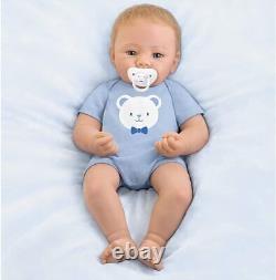 Ashton Drake Little Buddy Realistic Weighted Newborn Baby Boy Doll Soft Vinyl18