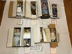 Ashton Drake Little House on the Prairie Dolls Complete Set of 8 with Baby Grace