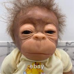 Ashton Drake Little Jala Silicone Orangutan with Box COA