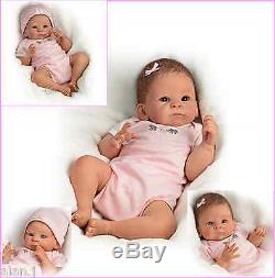 Ashton Drake Little Peanut Newborn Baby Doll Poseable weighted pink Outfit