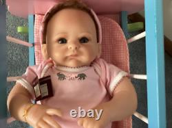 Ashton-Drake Little Peanut Poseable Baby Doll by Tasha Edenholm, Crib
