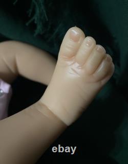 Ashton Drake Little Peanut reborn baby doll girl cloth body hand-rooted hair Cer