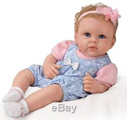Ashton Drake Little Silicone Weighted Lifelike Baby Girl Doll Livie