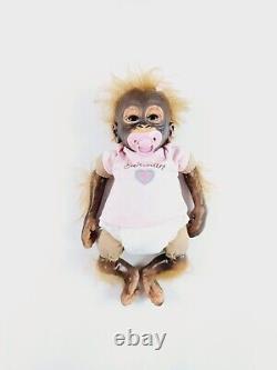 Ashton Drake Little Umi 14 Realistic Silicone Monkey Orangutan Baby Doll Vtg