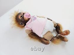 Ashton Drake Little Umi 14 Realistic Silicone Monkey Orangutan Baby Doll Vtg