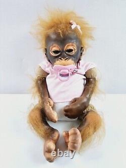 Ashton Drake Little Umi 14 Realistic Silicone Monkey Orangutan Baby Doll Vtg