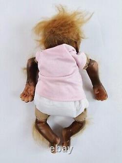 Ashton Drake Little Umi 14 Realistic Silicone Monkey Orangutan Baby Doll Vtg