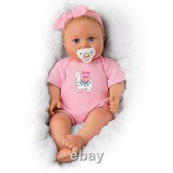 Ashton-Drake Llama Love Vinyl Baby Doll With Custom Outfit by Ping Lau