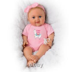 Ashton-Drake Llama Love Vinyl Baby Doll With Custom Outfit by Ping Lau