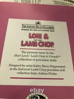 Ashton Drake Lori & Lamb Chop Shari Lewis Enterprises rare mint in orig