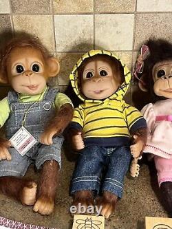 Ashton Drake Lot Monkey Chimp Lot Therapy Doll Vintage Realistic Lifelike