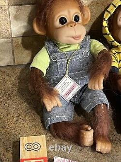 Ashton Drake Lot Monkey Chimp Lot Therapy Doll Vintage Realistic Lifelike