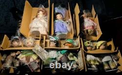 Ashton Drake Lot Of 9 Precious Moments Wizard of Oz Doll Collection
