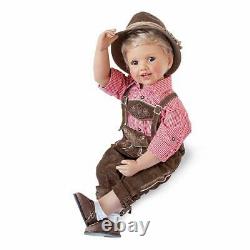 Ashton Drake Luis Boy Child Doll In Bavarian Costume by Monika Peter-Leicht