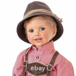 Ashton Drake Luis Boy Child Doll In Bavarian Costume by Monika Peter-Leicht