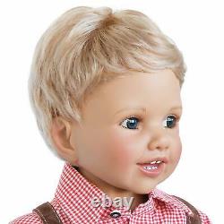 Ashton Drake Luis Boy Child Doll In Bavarian Costume by Monika Peter-Leicht