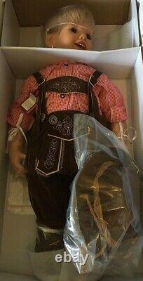 Ashton Drake Luis Boy Child Doll In Bavarian Costume by Monika Peter-Leicht