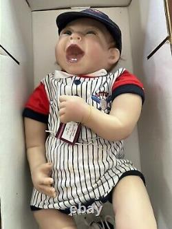 Ashton Drake MICHAEL LITTLE SLUGGER BASEBALL LIFELIKE BABY BOY DOLL