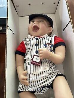 Ashton Drake MICHAEL LITTLE SLUGGER BASEBALL LIFELIKE BABY BOY DOLL