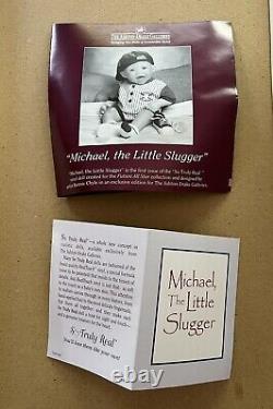 Ashton Drake MICHAEL LITTLE SLUGGER BASEBALL LIFELIKE BABY BOY DOLL