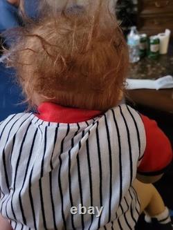 Ashton Drake MICHAEL LITTLE SLUGGER LIFELIKE BABY BOY DOLL Silicone & Vinyl