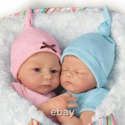 Ashton Drake Madison & Mason TwinsBunting So Truly Real Lifelike Dolls NEW Gift