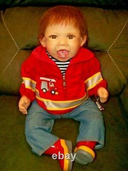 Ashton Drake Marc The Little Firefighter Lifelike Baby Boy Doll